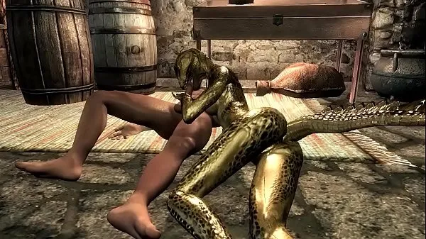 Female argonian gets laid with a guard Clip ấm áp mới mẻ