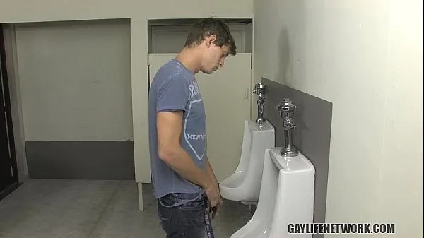 Fresh Twink is Caught Looking at Cock in School Bathroom warm Clips