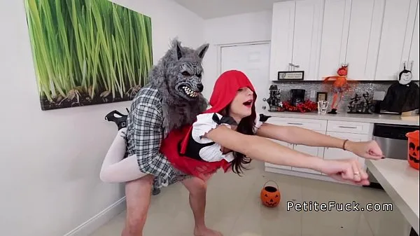 Fresh Little red riding hood takes big cock from wolf warm Clips