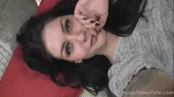 Fresh Girl in a gray shirt shows her tits warm Clips