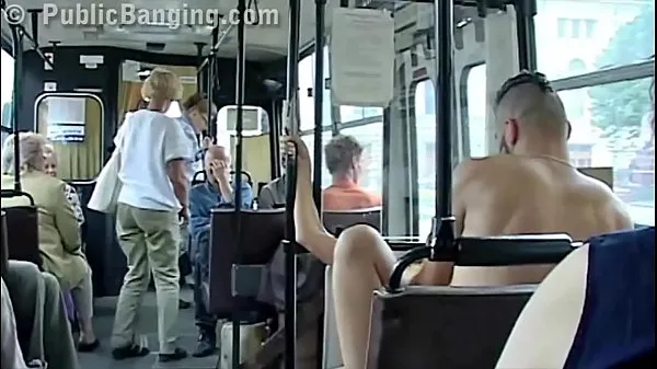 Φρέσκα Extreme public sex in a city bus with all the passenger watching the couple fuck ζεστά κλιπ