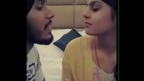 Fresh Punjabi boy kissing girlfriend warm Clips
