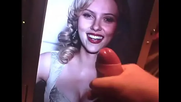 Tuoreet Scarlett Johansson Cum Tribute lämmintä klippiä