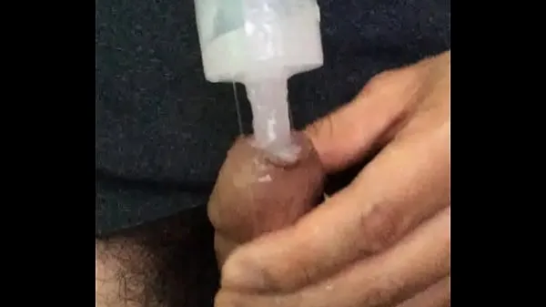 신선한 Insertion of lube with Syringe into urethra 2개의 따뜻한 클립