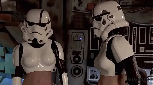 Friss Vivid Parody - 2 Storm Troopers enjoy some Wookie dick meleg klipek
