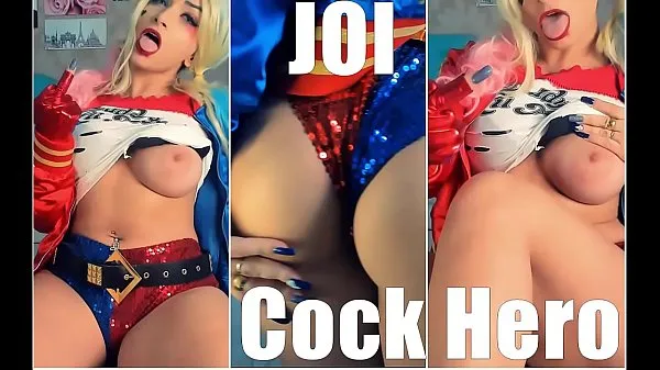 SEXY HARLEY QUINN JOI BIG BOOBS COCK HERO, Cum on boobs Klip hangat segar