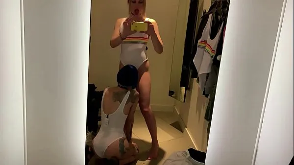 Fresh sucked off a translady in a dress room warm Clips