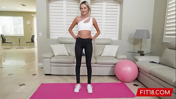 Fresh FIT18 - Tallie Lorain - Casting Under 100lb Super Skinny Blonde For Fitness Shoot - 60FPS warm Clips