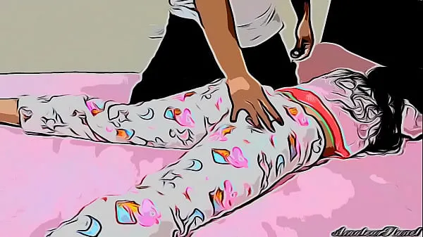 Step Uncle Takes Advantage Of His Step Niece When She Is Alone Massaging Her Body Part 1 - Cartoon Klip hangat segar