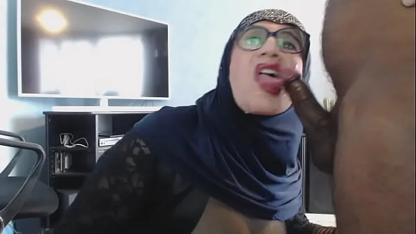 Frische abspritzen auf muslima im hijab warme Clips