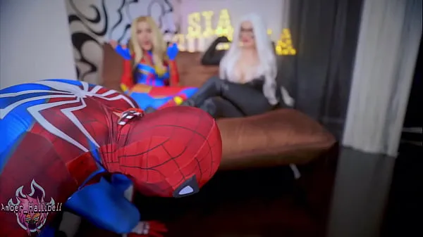 Fresh Spidey Shoots All His Web On Huge Tits warm Clips
