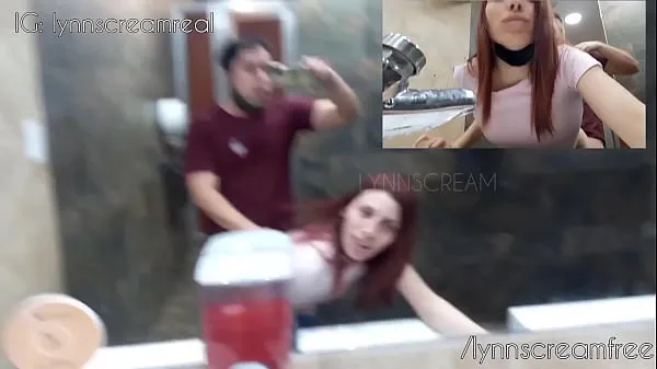 Nuevos Follando en publico en el baño de Mc Donald's - aventuras en publico (cogiendo hasta recibir toda la leche en el culo clips cálidos