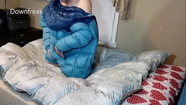 Fresh Humping North Face Down Jacket And Covers It With Cum warm Clips