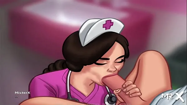 Friske SummertimeSaga - Nurse plays with cock then takes it in her mouth E3 varme klipp