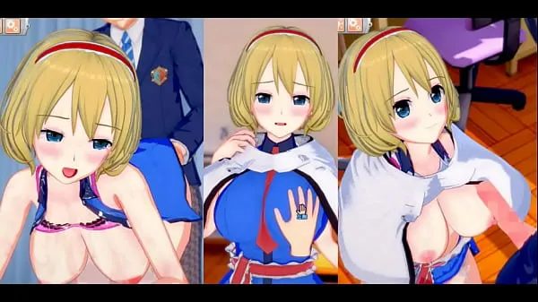 Frische Eroge Koikatsu! ] Touhou Alice Margatroid reibt ihre Brüste H! 3DCG Anime-Video mit großen Brüsten (Touhou-Projekt) [Hentai-Spiel warme Clips