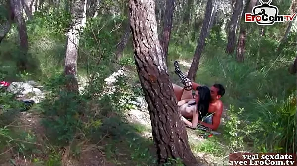 Nuevos Flaco francés amateur recogido en bosque para anal trío clips cálidos