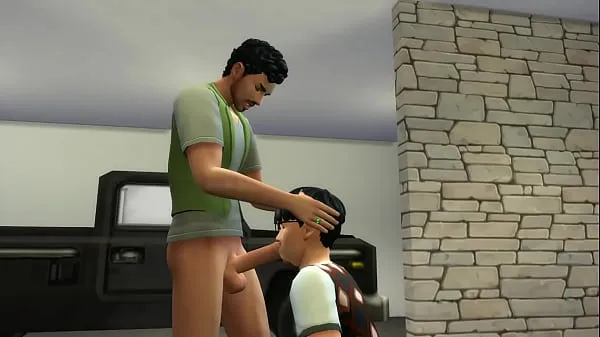 คลิปอบอุ่น Gay friends fucking in the garage | The Sims 4: WickedWhims สดใหม่