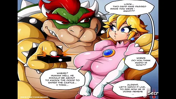 Sveži Super Mario Princess Peach Pt. 1 - The Princess is being fucked in the ass by Bowser while Mario is fighting to get to her || Cartoon Comic Parody Porn xxx topli posnetki