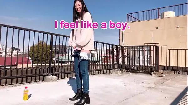 清新Japanese girl can pee with standing up outdoor lol After pissing, I enjoyed masturabation with the adult toy温暖的剪辑