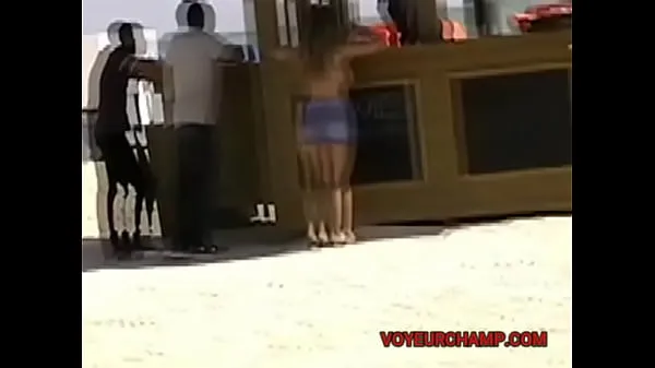 Fresh EW and Part 1 - Wife flashing her smooth cunt to random men on a public beach warm Clips