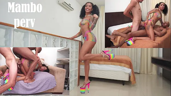 Frische Ariella FERRAZ wird von 2 sehr großen Schwänzen gefickt (DP, Anal, Monsterschwänze, Gapes, 2on1, Gapes, Ebenholz) OB174 warme Clips