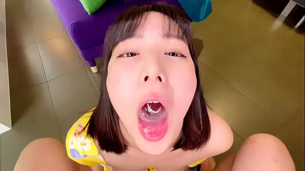 Nouveaux OBOKOZU - POV AHEGAO BLOWJOB - Une douce japonaise couvre votre bite de miel et avale tout votre sperme extraits chauds